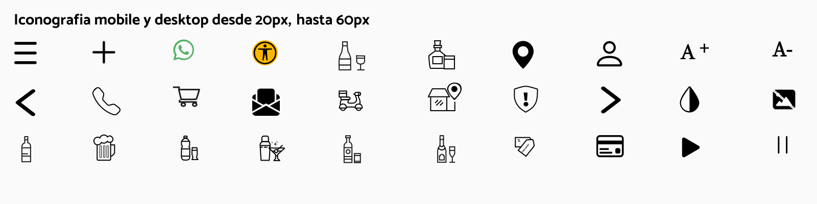 iconografia que se usara en el proyecto digital